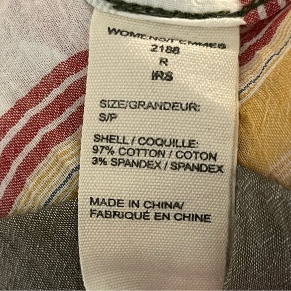 WOOLRICH Stripe Top Blouse with Pockets - Picture 7 of 7